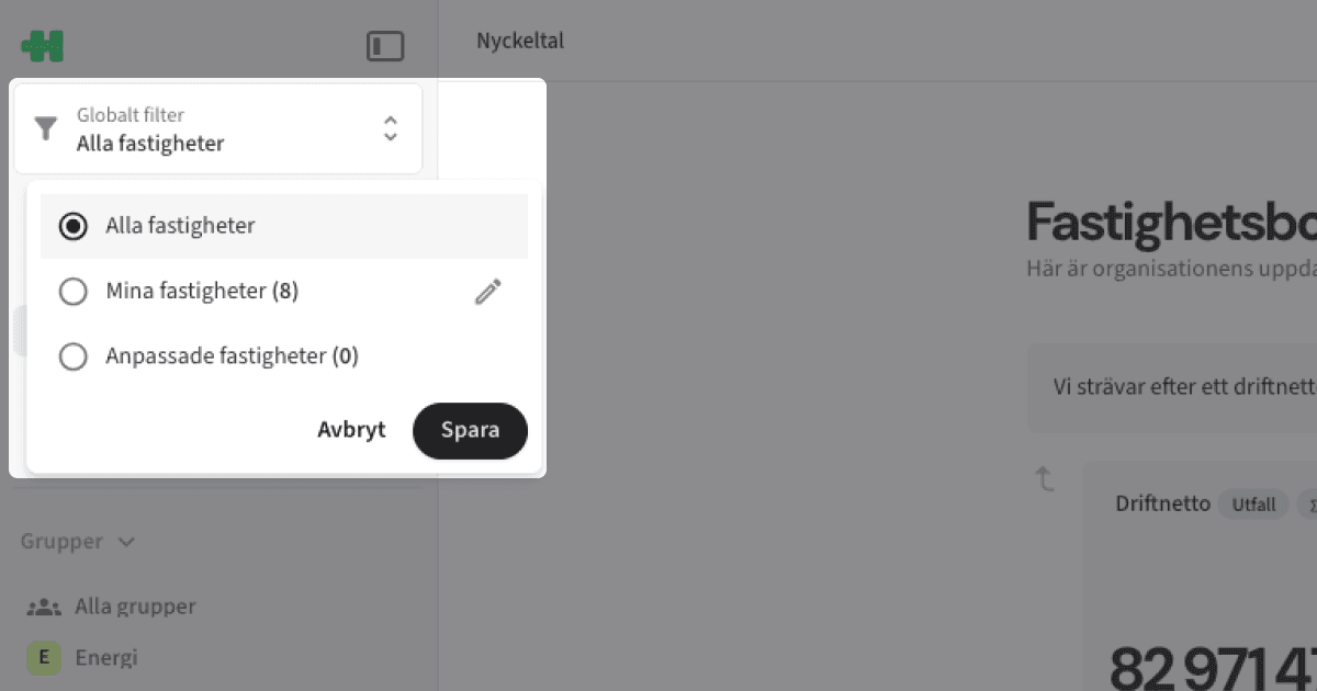 Documentation: Global filter > All